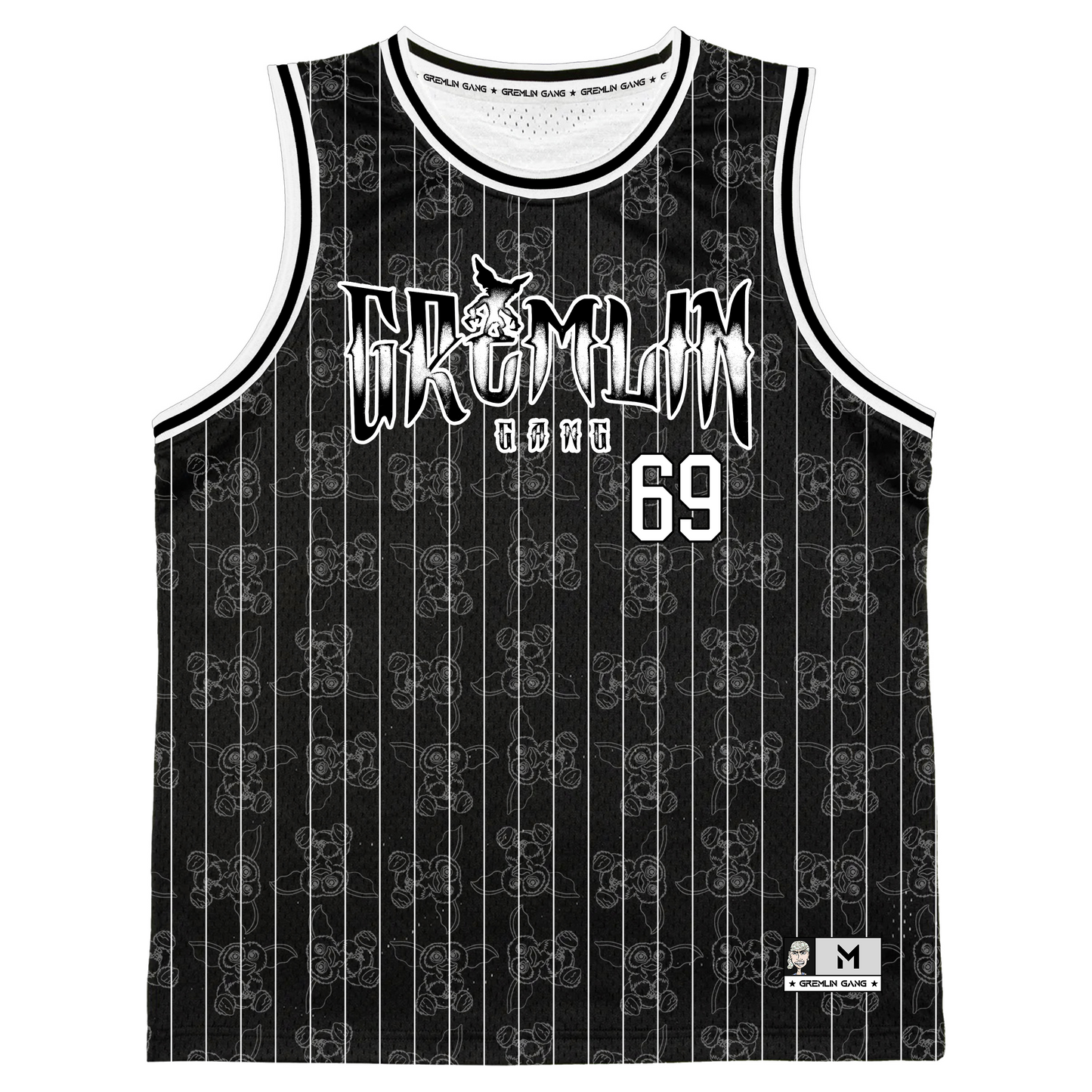 BLACK PINSTRIPE AAU JERSEY